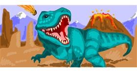 T-Rex Dinosaurier-Zeichnung von chipichipi chapachapa