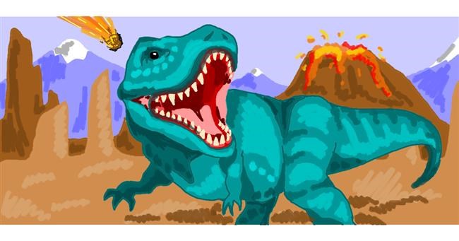 T-Rex Dinosaurier-Zeichnung von chipichipi chapachapa