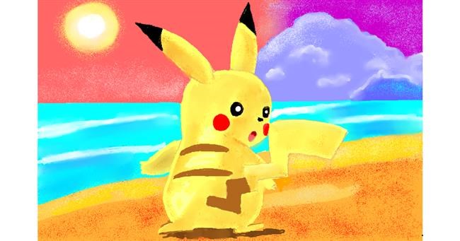 Drawing of Pikachu by GJP