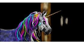 Einhorn-Zeichnung von Chaching