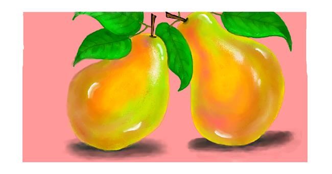 Drawing of Pear by DebbyLee