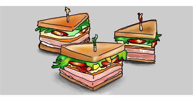 Sandwich-Zeichnung von Ani