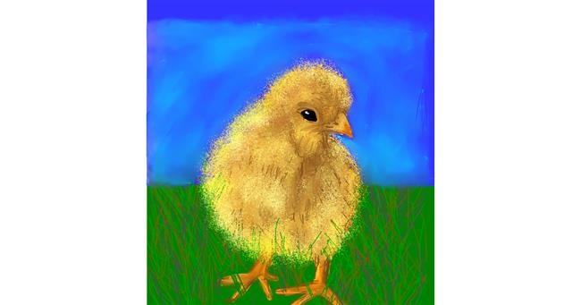 Drawing of Easter chick by KayXXXlee