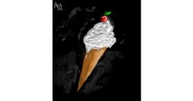 Drawing of Ice cream by Les fleurs