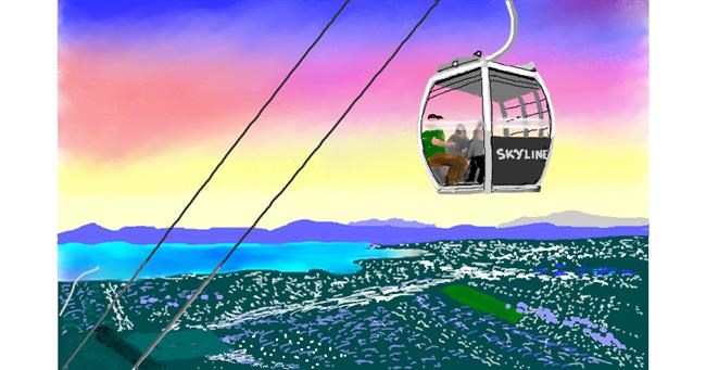 Seilbahn-Zeichnung von GJP