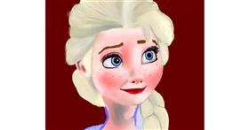 Drawing of Elsa (Disney) by IThinkWereDoomed