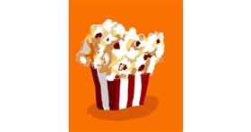 Drawing of Popcorn by Lynn