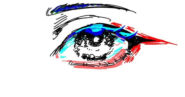 Drawing of Eyes by Gen