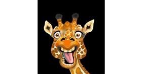 Drawing of Giraffe by GreyhoundMama
