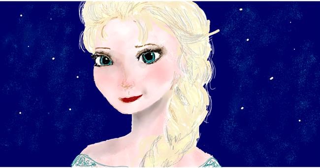 Elsa (Disney)-Zeichnung von Eclat de Lune