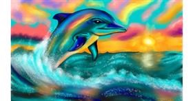 Drawing of Dolphin by Aminich