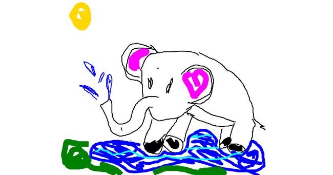 Elefant-Zeichnung von Ji-soo