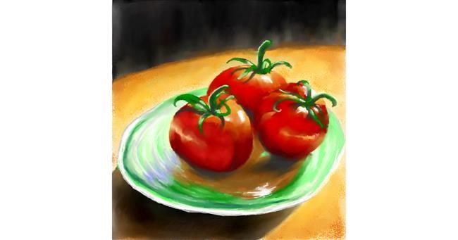 Drawing of Tomato by 👽mint
