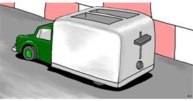 Drawing of Toaster by Swimmer