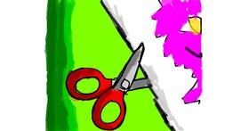 Drawing of Scissors by Data