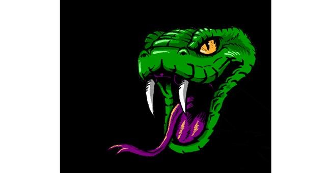 Drawing of Snake by Sofie