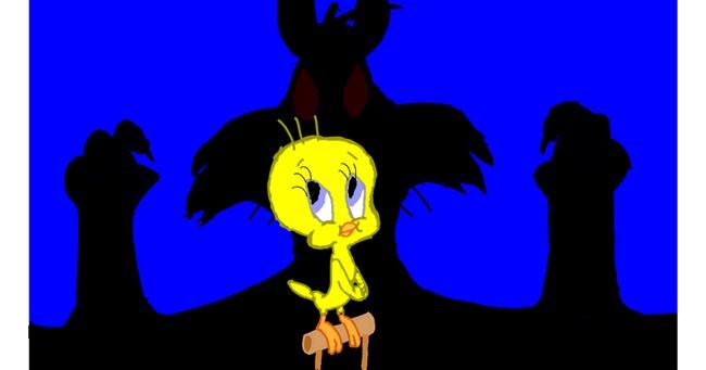 Drawing of Tweety Bird by Sam