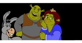 Drawing of Shrek by Annie