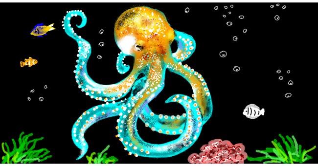 Drawing of Octopus by Eclat de Lune