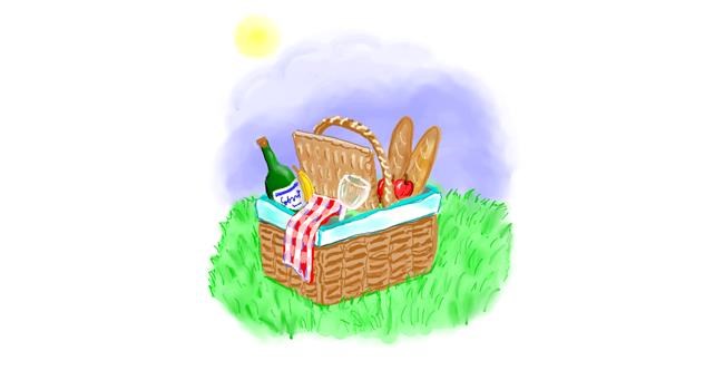 Drawing of Picnic by GreyhoundMama