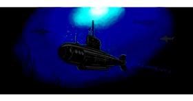 Drawing of Submarine by Annie