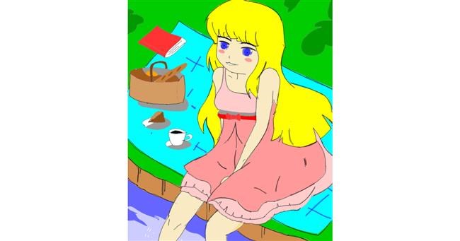 Drawing of Picnic by ヴィクトル