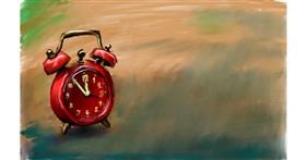 Drawing of Alarm clock by Sjkdovey