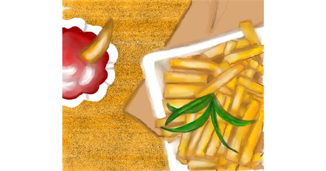 Pommes frittes-Zeichnung von shelly