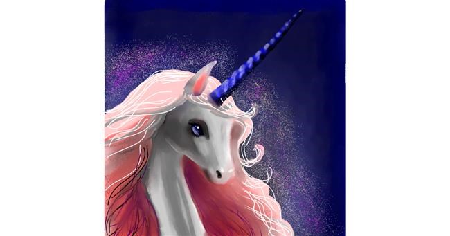 Einhorn-Zeichnung von Joze