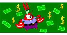 Drawing of Mr. Krabs (spongebob) by Unknown