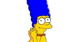 Marge Simpson-Zeichnung von Coyote