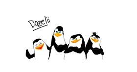 Pinguin-Zeichnung von Dozelii