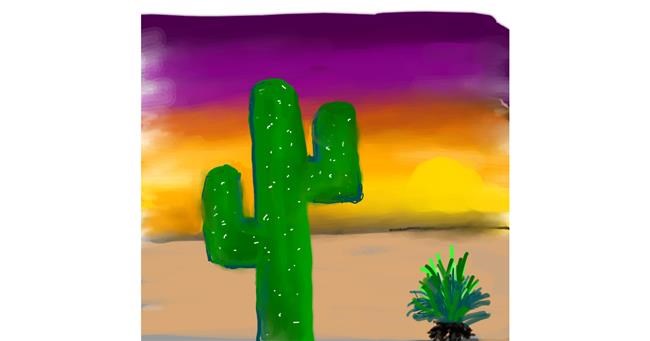 Drawing of Cactus by Blondd4u2c