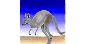 Drawing of Kangaroo by Joze