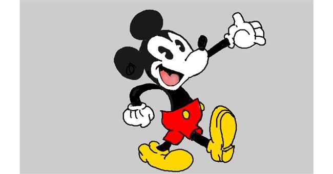 Drawing of Mickey Mouse by Tim