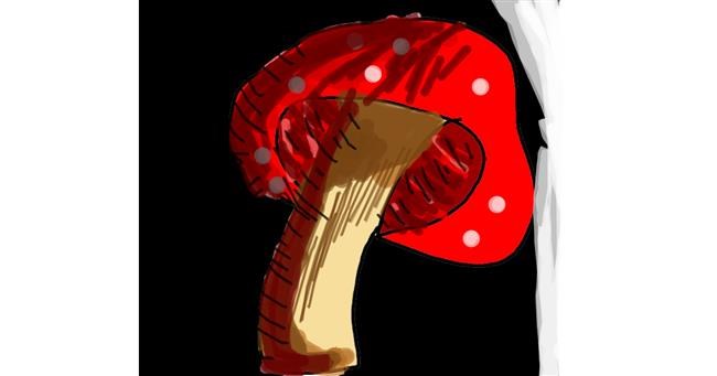 Drawing of Mushroom by Data