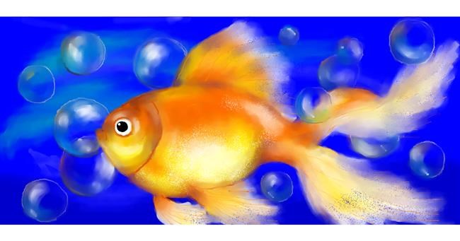Goldfisch-Zeichnung von DebbyLee