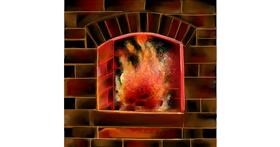 Drawing of Fireplace by Keke •_•