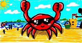 Drawing of Crab by Meowki