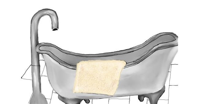 Drawing of Bathtub by Randar