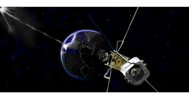 Drawing of Satellite by Chaching