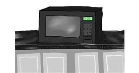 Drawing of Microwave by Randar