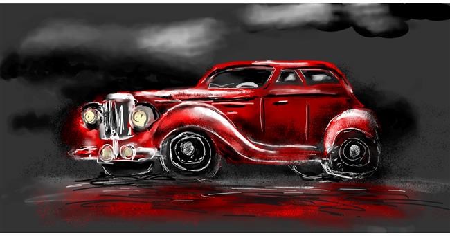 Drawing of Car by Eclat de Lune