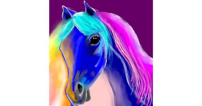 Drawing of Horse by Not.Old.Train