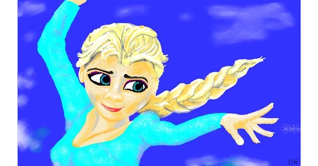 Elsa (Disney)-Zeichnung von flowerpot