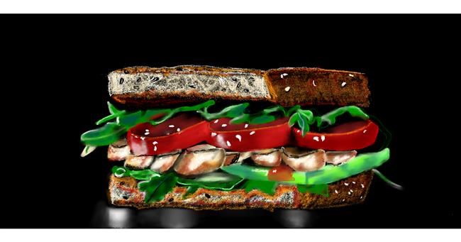 Sandwich-Zeichnung von Chaching