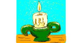 Drawing of Candle by Melocotón