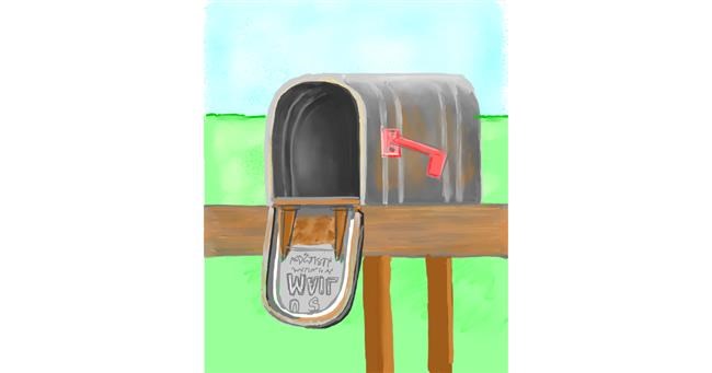 Drawing of Mailbox by GreyhoundMama