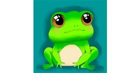 Drawing of Frog by Kunal