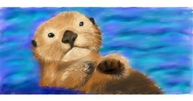 Drawing of Otter by Sara